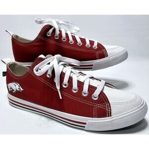 Arkansas Razorbacks Skicks Low Top Sneaker Shoes NCAA SEC Unisex Men 10 Women 12